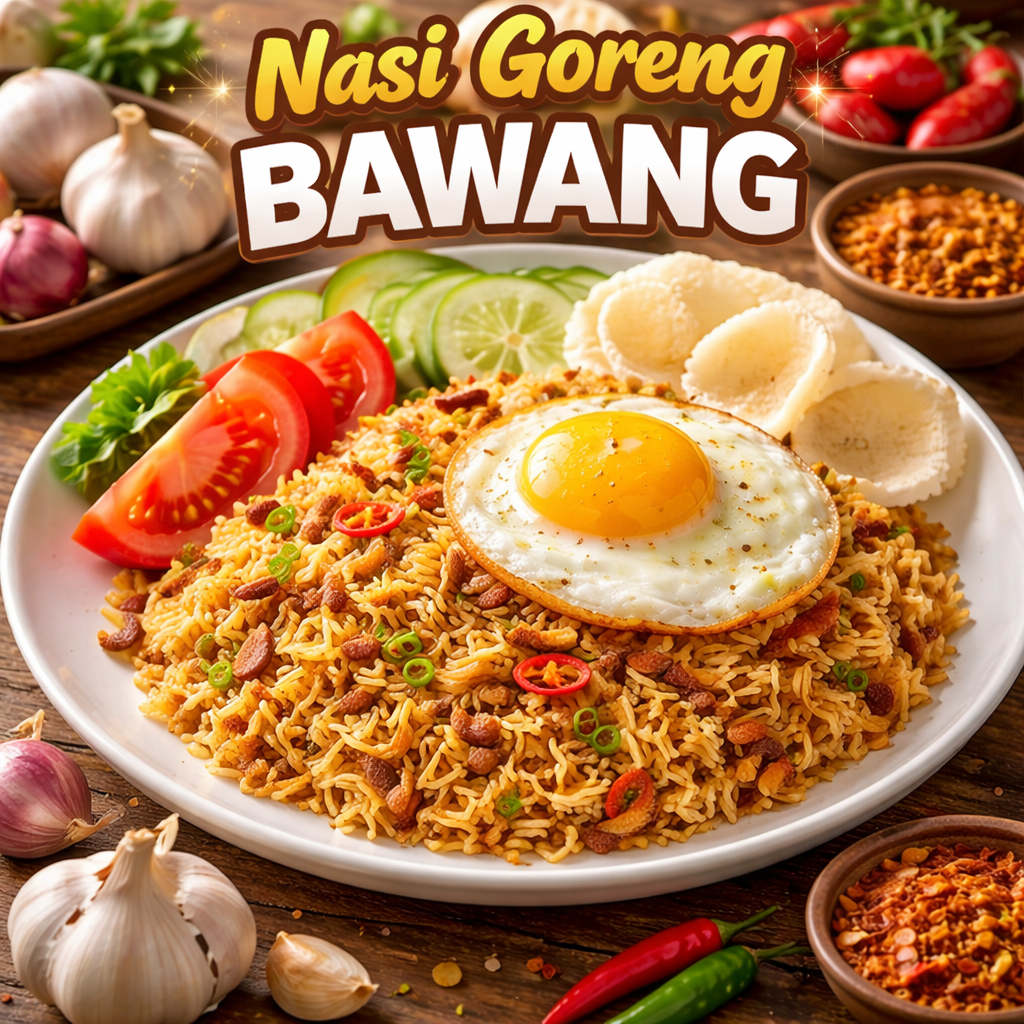 Nasi Goreng Bawang menu makanan Kopi Cerita